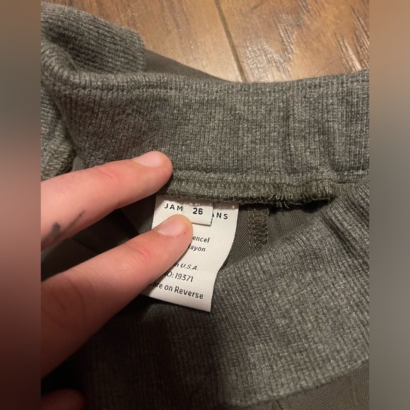 James Jeans hunter green petal shorts grey waistband rayon & tencel size 26 - Picture 6 of 7